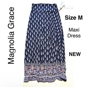 Boho Bohemian Maxi Skirt Patterned Stretchy Elastic